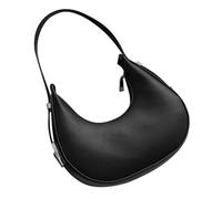 Abaodam Fashionable Black Crescent Shoulder Bag for Women Under the Arm Purse Lightweight Single Strap Tote for Daily Use Travel Parties