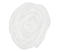 Abaodam Faux Trim Ribbon 4.5cm White Roll for Chinese Clothes Decor, Hanfu Costume DIY Garland, Traditional Chinese Style Hat and Cloak Embellishment