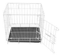 Abaodam Feeding Cage with and Removable Tray and Precision Locking Mechanism Stainless Steel and Large Capacity Parakeet Bird Cage, Home Breeding and Observation for