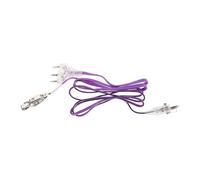 Abaodam Fencing Body Cord 3-pin Conductive Wire for Epee Foil Sabre, Purple Hand Wire Cable for Competition and Training Fencing Equipment Accessories