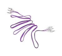 Abaodam Fencing Epee Body Cord 3-pin Conductive Wire for Competition and Training, Purple Plastic Electrical Cable with Copper Terminal Pins for Foil and Sabre
