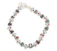 Abaodam Feng Shui Mahjong Bracelet for Women - Chinese Good Luck Charm Beads, Adjustable Silver Prosperity Hand Chain, Traditional Wealth Amulet Jewelry for New Year