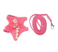 Abaodam Ferret Harness and Leash Adjustable Small Pet Walking Vest Soft Pink Traction Rope for Ferrets Squirrels and Kittens Outdoor Supplies
