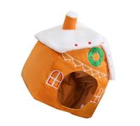 Abaodam Festive Gingerbread House Headwear Lightweight Christmas Costume Hat for Adults Holiday Party Photo Prop Reusable Comfortable and Easy to Clean Accessory