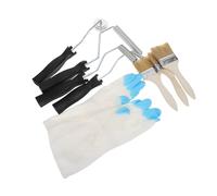 Abaodam Fiberglass Roller Tools Set with Air Bubble and Lightweight Ergonomic Handle, Includes Brush and Glove for Tub Repair and Making, Multiple Roller Sizes for Seamless Finishing