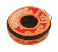 Abaodam Finger Cymbals Bag Bell Storage Cover Tibetan Bells Case Instrument Pouch Zipper and Soft Material for Travel
