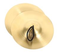 Abaodam Finger Cymbals for Children, Small 6 Inch Metal Percussion Instrument with Comfortable Rope for Dance and Party Random Color