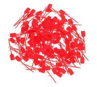 Abaodam Fire Extinguisher Tamper Seals 100Pcs Red Self-Locking Zip Ties Plastic Security Tags with Anti-Slip Feature for Equipment Management and Safety