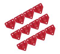 Abaodam Fire Extinguisher Wall Hook Bracket 12 Pieces Triangular Mounting Holder 2.44X2.44X0.31In Powder Coated for Kitchen and Domestic Fire Safety