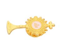 Abaodam First Holy Communion Lapel Pin in Gold Tone Zinc Alloy with Enamel Cross Design, Retains Beauty and Exceptional Craftsmanship, for Events and Special Occasions