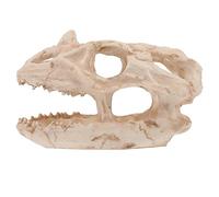 Abaodam Fish Tank Decoration Aquarium Ornament Dinosaur Skull Hideout Large Horn Dragon Skull Resin Cave Skeleton Reptile Hide Decor Fish Shrimp Hiding Place Resin Model Animal