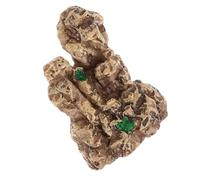 Abaodam Fish Tank Ornament Resin Mini Mountain Rock Cave Aquarium Decoration Microlandscape Craftsmanship for Betta and Cichlids Providing Comfortable Living Environment and Easy