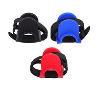 Abaodam Fishing Rod Holder Bracket 3Pcs U-Shaped in Blue, Red, and Black, Portable Rod Rack for Ship Railings, Boat, and Seaside Fishing