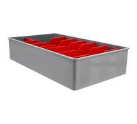 Abaodam Five-grid Cash Drawer Tray Plastic Divided Organizer for Money