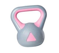 Abaodam Fixed Rubberized Kettlebell for Women Home Fitness Training Non Slip Grip Strength Exercise Gray Pink Deep Squat Kettle Bell for Arm Muscle Endurance and Boost