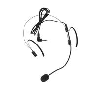 Abaodam Flexible Head-mounted Microphone for Stage Performance Small Headset Mic for Teachers Presenters Singers and Public Speaking Comfortable Black Headset Mic