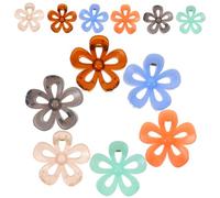 Abaodam Flower Claw Hair Clips Strong Hold 12pcs Nonslip Jaw Clips Random Color Elegant Frosted Abs PC Material for Hair for Dates and Parties