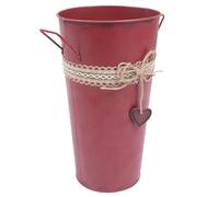 Abaodam Flower Material Function, Bucket Storage Iron Vintage with Umbrella Large Retro Iron Bucket Container Sturdy Metal with Unique Artistic Atmosphere for Home Decoration and Shops