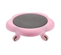 Abaodam Flower-shaped Core Sliding Discs for Abdominal Training Home Workout Sliders for Core Strengthening and Waist Exercise Pink Five-wheel Gym Equipment for Calisthenics and Muscle