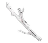 Abaodam Flower Vase Brooch Pin Floral Lapel Pin for Women Silver Alloy Stylish Shawl Clip Accessory Branch Shaped with Comfortable Wearable Design for Everyday Casual Or Party Wear