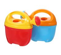 Abaodam Flower Watering Can Toy for Kids, 2pcs Mini Plastic Watering Pots, Red Blue, Summer Bath and Garden Play, Children’s Shower and Outdoor Water Sprinkler Toy