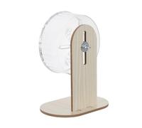 Abaodam Flying Saucer Exercise Wheel Hamster Wheel with Design Stable Structure Plastic Wood 15 Cm for Indoor Cage Small Pets