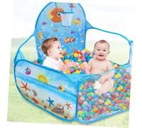 Abaodam Foldable Ball Pit Play Tent with Basketball Hoop Hexagonal Design Indoor Outdoor Playground Spacious Playhouse for Motor Skill Development Birthday Gift