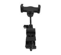 Abaodam Foldable Black Metal and Plastic Phone Holder for Hand Drum and Djembe with 360 Degree Rotation and Vibration Resistance, for Live Gig Playing and Djembe Performances