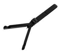 Abaodam Foldable Black Plastic Vinyl Record Stand Rack Adjustable Wear-resistant Design for Office and Daily Use, Sturdy Record and CD Holder Display