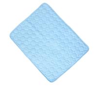 Abaodam Foldable Summer Pet Mat Blue Cooling Pad with Breathable Soft Surface for Dogs Cats Puppies Lightweight Heat Dissipation Ice Crystal Compound Mat