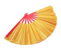 Abaodam Foldable Tai Chi Hand Fan with Plastic and Cloth Material, Easy to Carry Folding Design for Dance and Performance, Unique and Eye-catching Party Hand Fan for Performers
