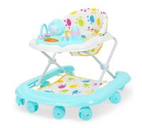 Abaodam Foldable Walker with Mute Wheels and Musical Activity Center Interactive Learning for Boys and Safe Comfortable Seat for Carpet Use and Early Development