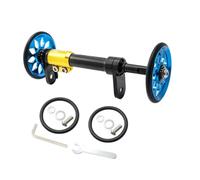 Abaodam Folding Bike Extension Rod Aluminum Alloy Rear Cargo Rack Compatible with Brompton Easy Wheel Telescopic Rod for Stable Center of Gravity Lightweight Black Blue