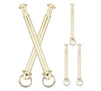 Abaodam Folding Fan Rivet an Nuts Handheld Fan Shaft Rivet and Nut 5 Sets Iron Repair Accessory for Folding Fan with 3mm Shaft Hole Diameter