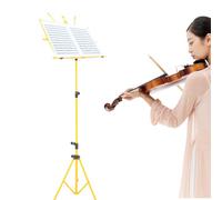 Abaodam Folding Music Sheet Tripod Stand Adjustable Height Non-Slip Feet Lightweight Foldable Music Stand Holder for Home Stage and Outdoor Use