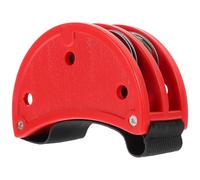 Abaodam Foot Tambourine Musical Instrument with Plastic Frame and Metal Jingles, Easy to Learn and Enhancing Music Experience, Suitable for Practice Sessions and Recording, Red Colour