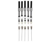 Abaodam Fountain Pen Ink Absorption Assistant Tool 5pcs Set Black for Student Refill Ink Device Compatible with European Standard Pens