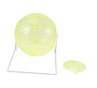 Abaodam Four in One Multifunctional Hamster Exercise Ball with Stand Yellow Run About Ball for Small Pets Encouraging Healthy Activity and Fun Playtime