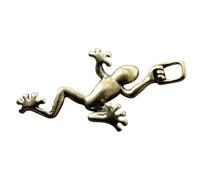 Abaodam Frog Prince Keychain Pendant Brass Frogs DIY Ornament Car Keyring Accessory Jewelry for Women and Men