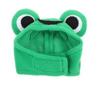 Abaodam Frog-shaped Hamster Hat Lightweight Small Pet Costume Cozy Headwear for Hamsters Mice Chinchillas Cute Party Accessory for Christmas Halloween Easter Photography