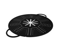 Abaodam Frying Pan Splatter Screen with Double Handles Silicone Heat-Resistant Oil Splash Shield and Drain Board Multipurpose Kitchen Tool 13.39 X 11.02 Inch for Everyday Use