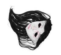 Abaodam Full Face Creepy Ghost Mask for Halloween Realistic Scary Female Head Cover for Masquerade Parties Haunted House Props and Horror Movie Shoots
