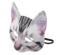 Abaodam Fun Blue Eva and Fabric Half Eyes Design for Men and Women, Practical Unisex Cat Face Mask for Masquerade Balls and Music Festivals