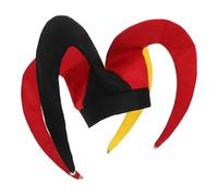 Abaodam Funny Felt Clown Hat for Women, Carnival Party Essential with Vibrant Long Horns, Unique Masquerade Cosplay Accessory and Photo Booth Prop for Festival Celebration
