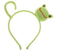 Abaodam Funny Frog Headband Knitted Hair Band Big Eye Design, Comfortable Fit and Versatile Use for Daily Wear and Stage Performances, Lightweight Plastic and Knitting Material