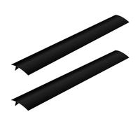 Abaodam Gap Covers Seamless Design Silicone Kitchen Black Heat Resistant 2pcs Stove Oven Side Protectors for Dishwashers and Stovetop Use