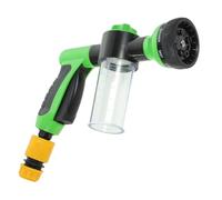 Abaodam Garden Hose Nozzle Sprayer with Adjustable Water Flow and Connectors Portable Pet Washing Attachment for Dogs Car Washing Lawn Watering Plastic Multifunctional Shower Head