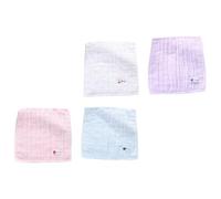 Abaodam Gauze Handkerchiefs Square Towels Breathable Soft and Skin-Friendly 4pcs Absorbent and Gentle Face Wipe Cloths Random Color as Housewarming for Everyday Use