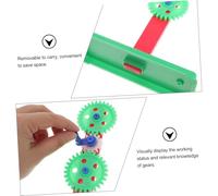 Abaodam Gear Assembly Experimental Kit with Bracket for Physics Classroom and Laboratory Environmental Material Science Apparatus for Teaching Mechanics and Practical Skills Random Color