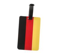 Abaodam German Flag Luggage Tag PVC Travel Identifier for Suitcases with Antiloss Feature Boarding Pass Holder and Work Id Badge National Banner Suitcase Tag for Easy Baggage